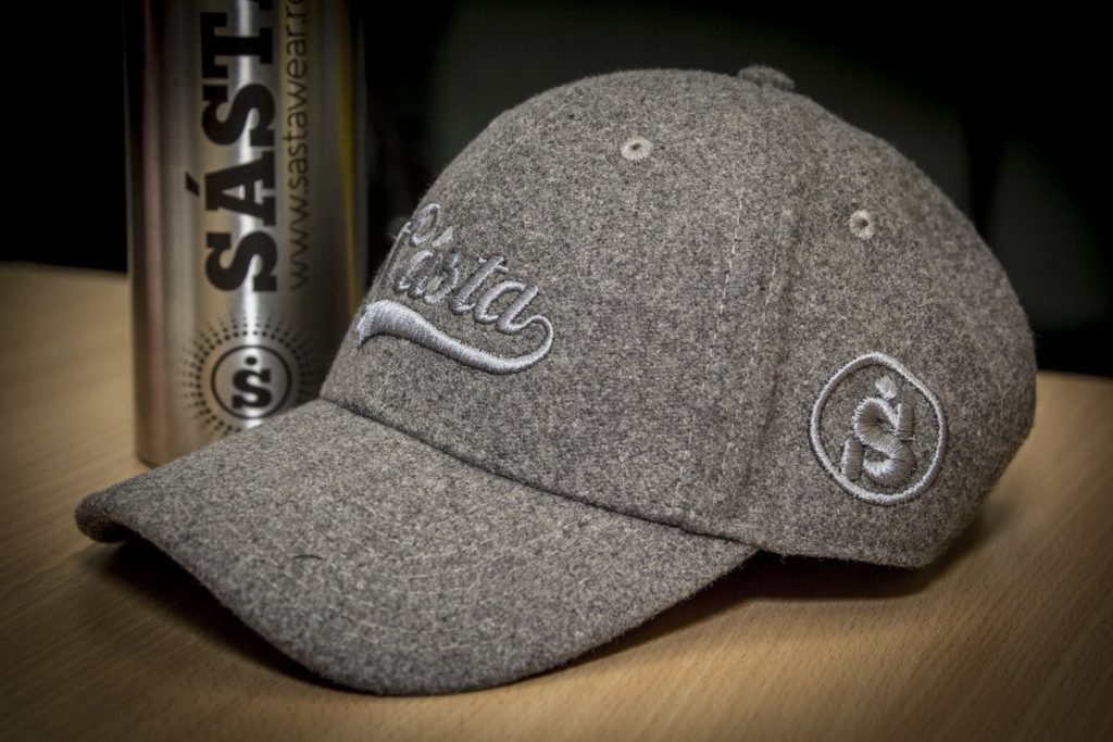Embroidered work cap used in branding and marketing