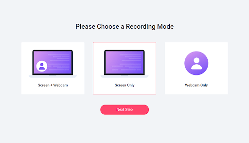 The perfect screen recording mode when using recordcast