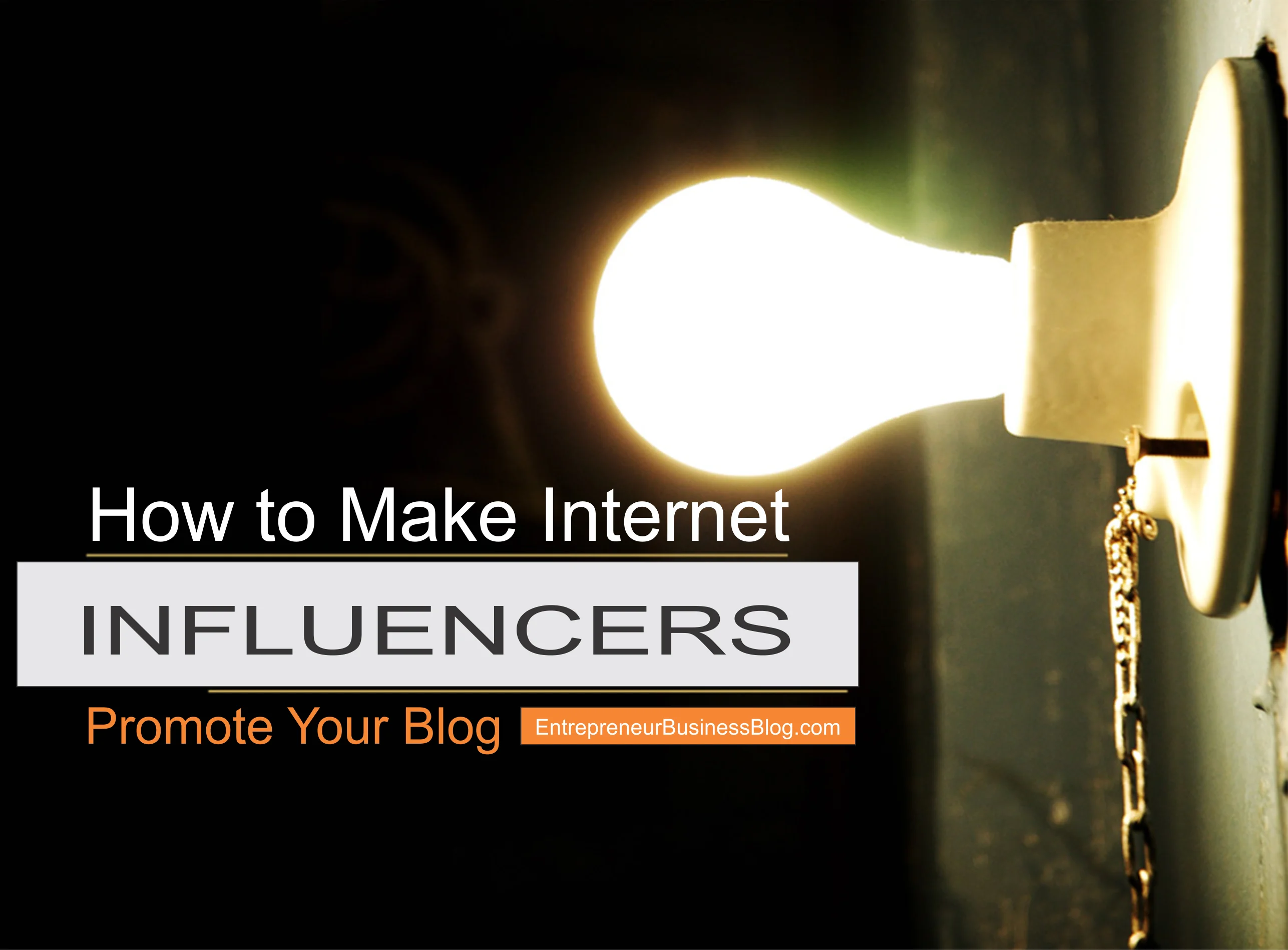Make internet influencers promote my blog