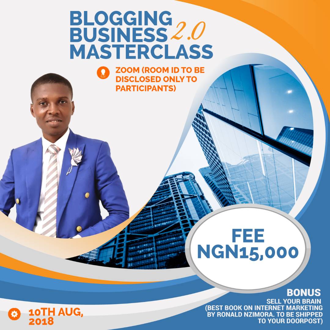 Register for Blogging Business Masterclass and get a copy of Sell Your Brain for free