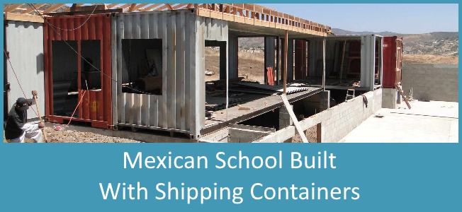 How to use shipping containers to build classroom in Mexico